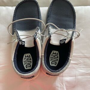 Hey Dude Charcoal and White Casual Shoes